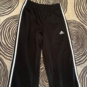 Adidas Black Pants with White Accents